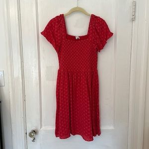 Red Madewell dress